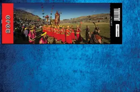 Biglietto per Inti Raymi 2027. Sezione rossa.